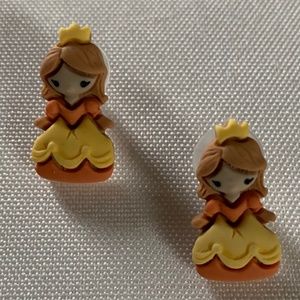 NWT. Handmade Pierced Pretty Princess Earrings for Girls!  For ages 5 and up!